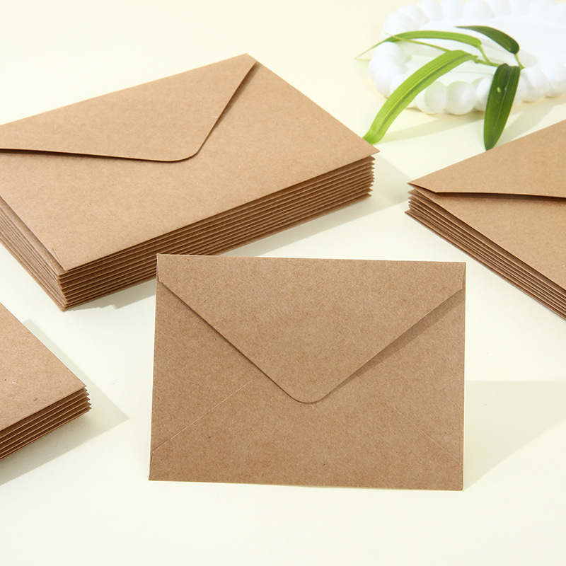 Wedding Supply Business - 50 stks/partij Envelop 140g Kraftpapier Ansichtkaarten