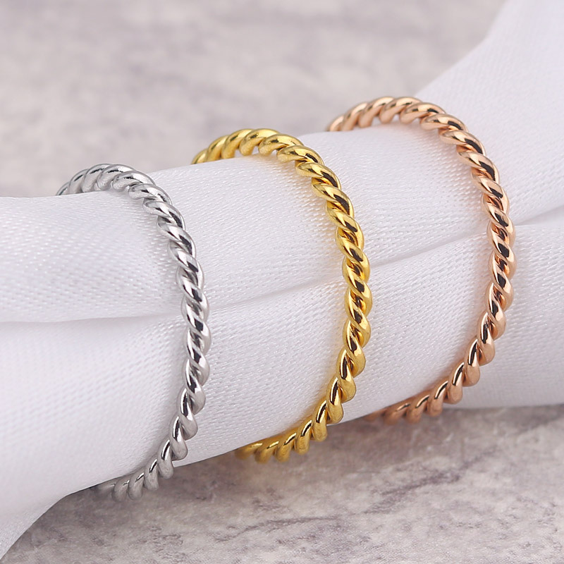 Wedding Zone - Minimalistische roestvrijstalen ring, unisex, slanke breedte