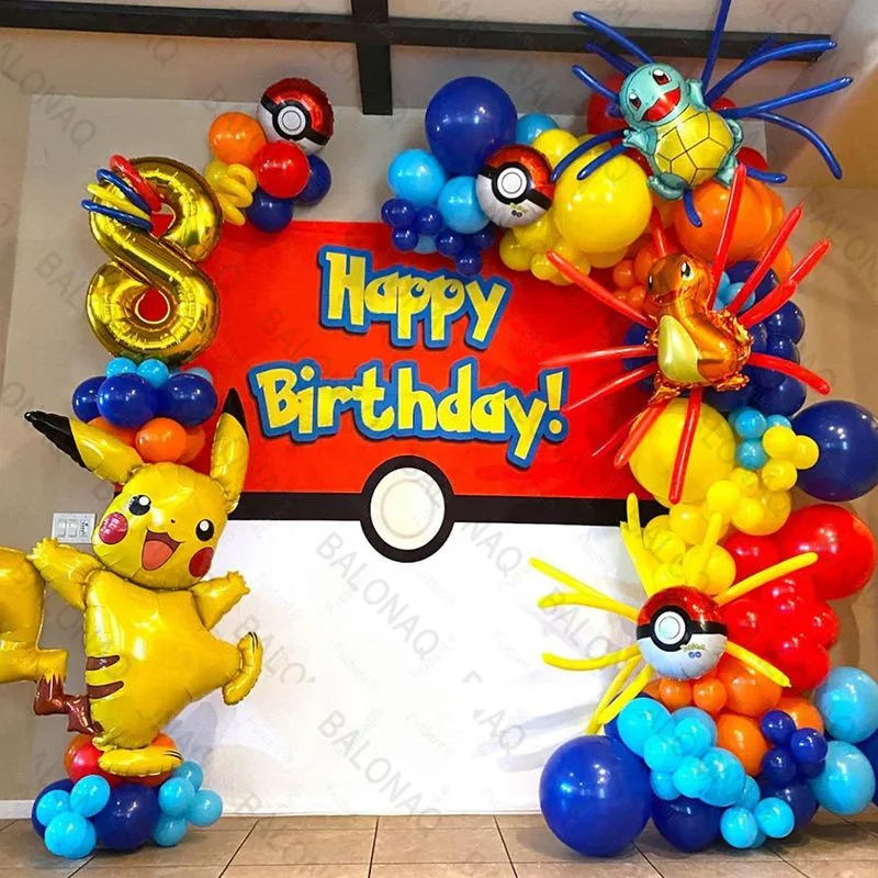 Wedding Supply Kit - 84pcs Pikachu Party Ballonnen Garland Arch
