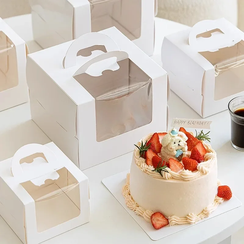 Wedding Cake Supply - 10 Stuks Witte Taartdoos Met Handvat