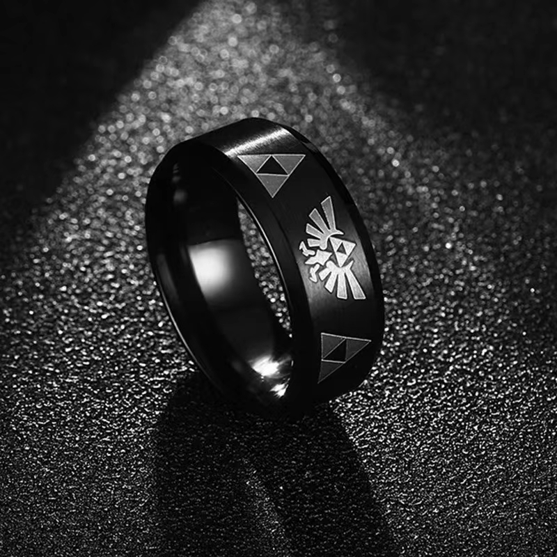 Wedding Zone - Mode Anime Triforce Triangle Band Ring