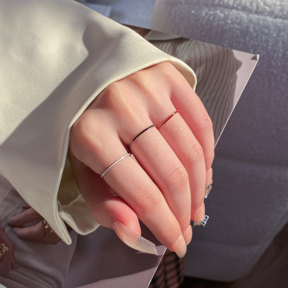 Wedding Zone - Titanium Staal Rose Goud Kleur 1mm