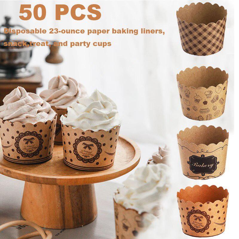 Wedding Cake Supply - 50 stks/pak Cupcake Papieren Bekers Wrapper
