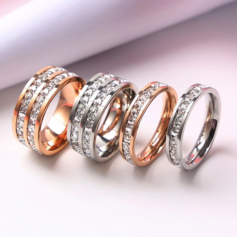 Wedding Zone - Luxe Rose Goud Kleur Enkele Dubbele