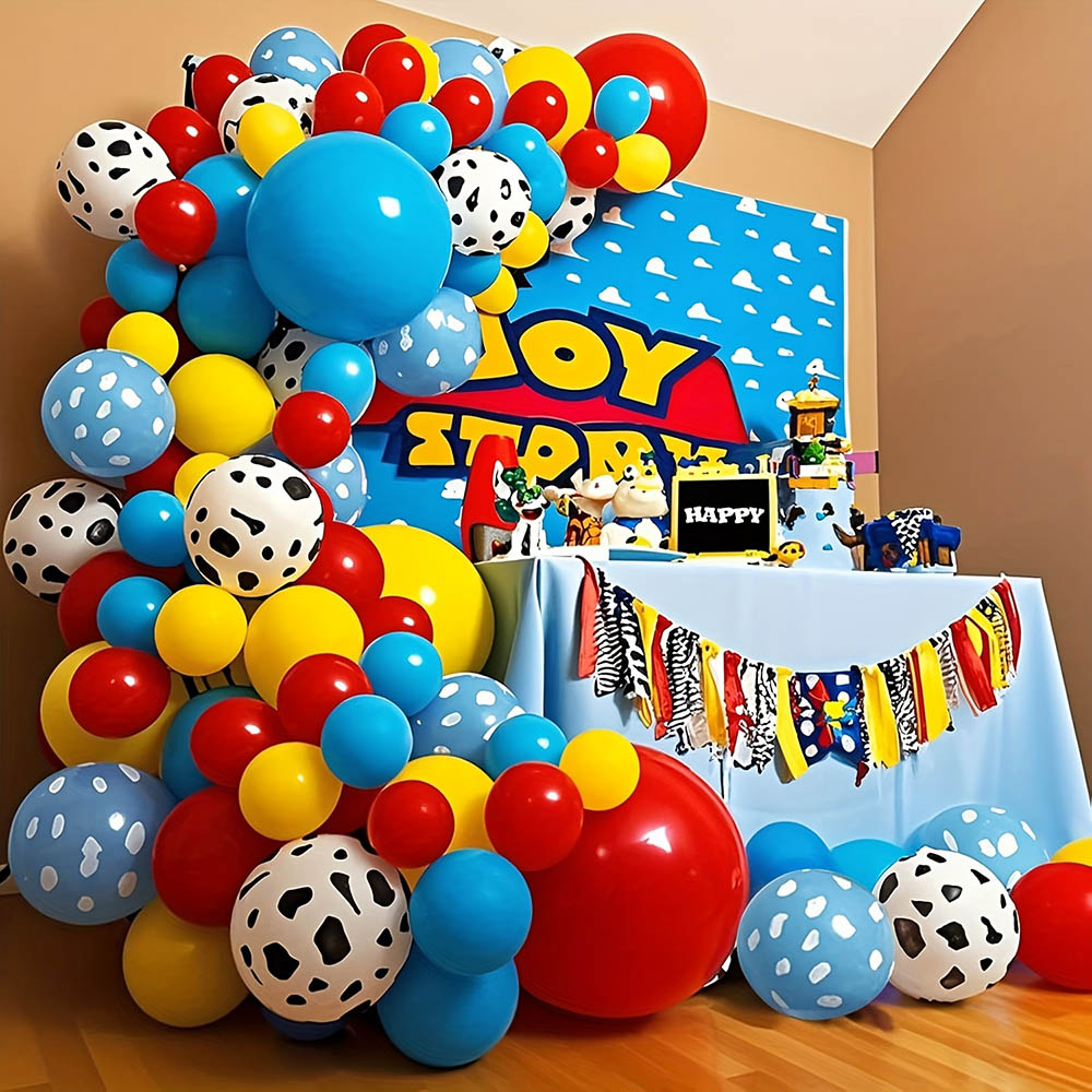 Wedding Supply Kit - 1set Verhaalballon Geel Blauw Rood Ballonpakket