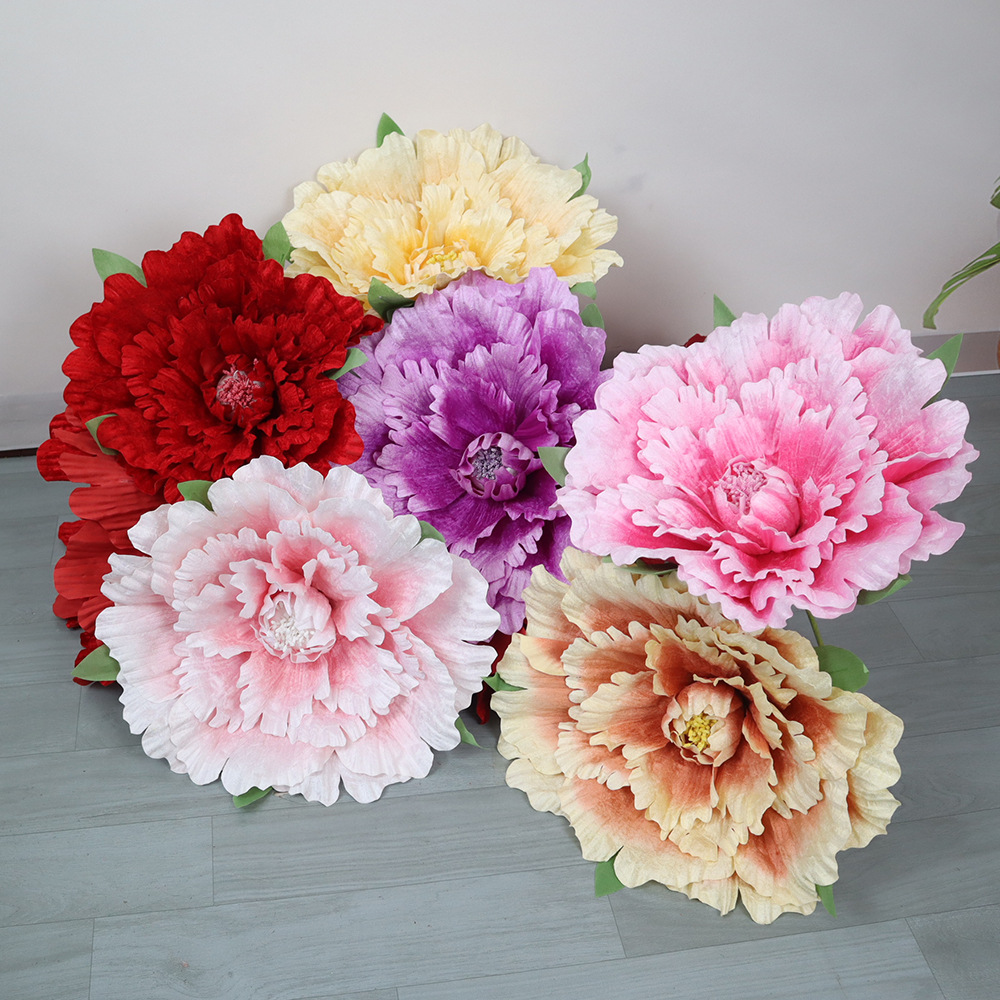 Wedding Supply Bulk - 30-80cm Grote Fluweelzachte Pioenrozen Kunstbloemen Bulk