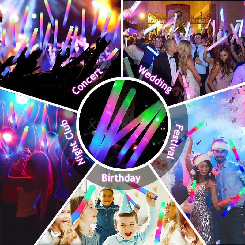 20/30/40 Stuks RGB LED Glow Fo - Wedding Supply Bulk recensie en prijs