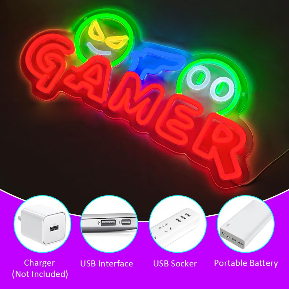 Gamer Neon Sign LED Wandlamp A - Wedding Zone recensie en prijs