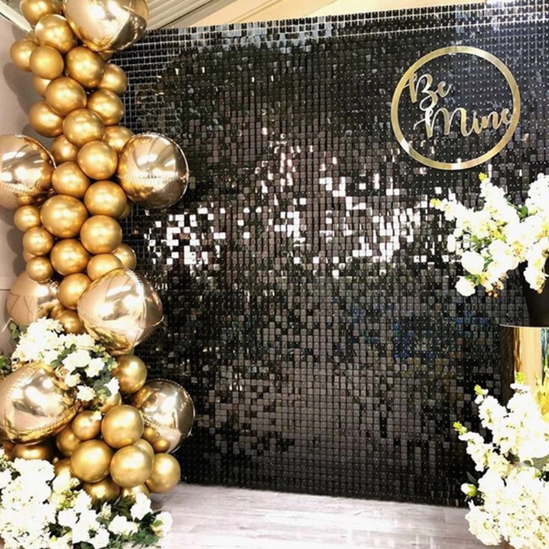 2M Folie Glitter Gordijn Shimm - Wedding Backdrop Curtain recensie en prijs