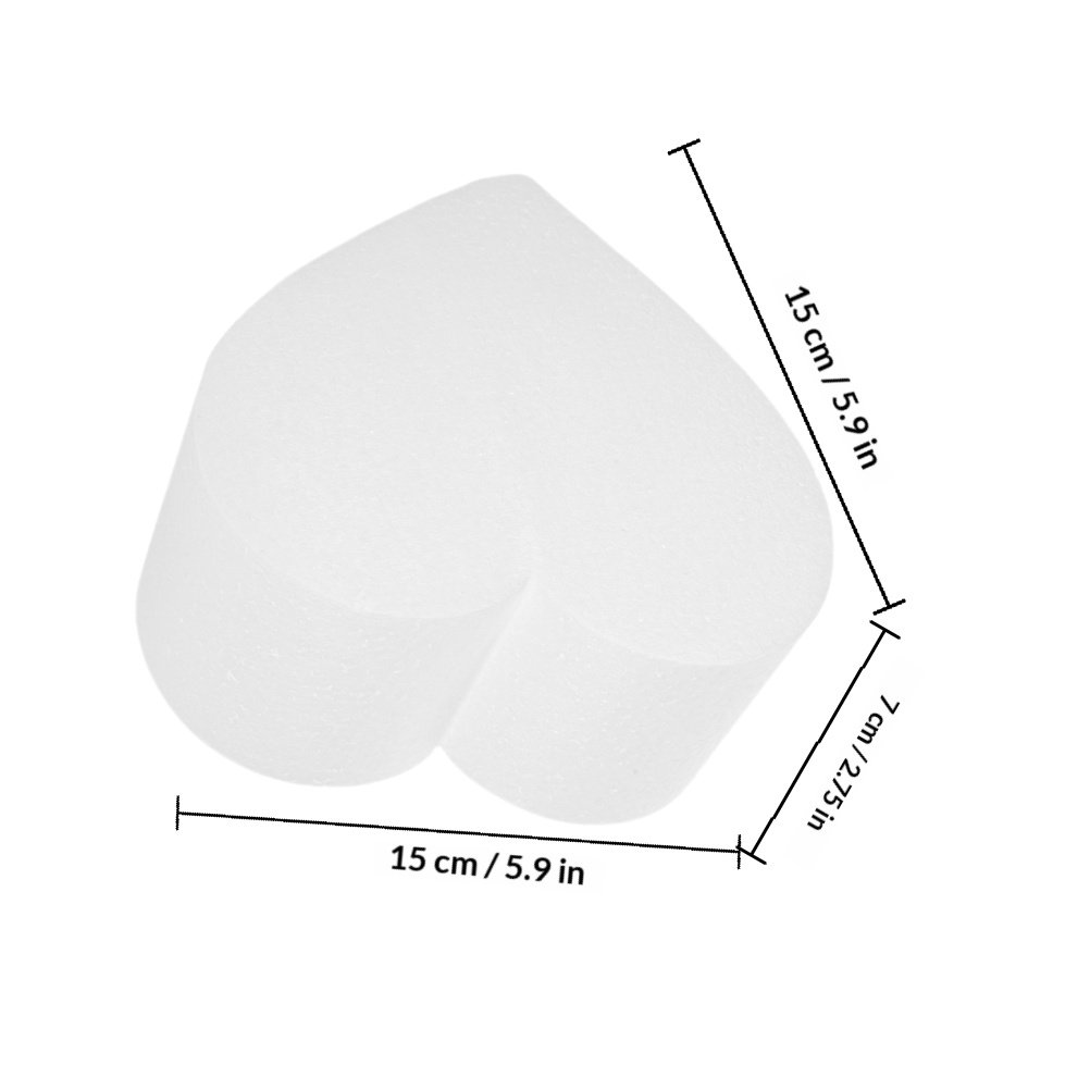 4-delige hartvormige schuimtaa - Wedding Cake Supply recensie en prijs