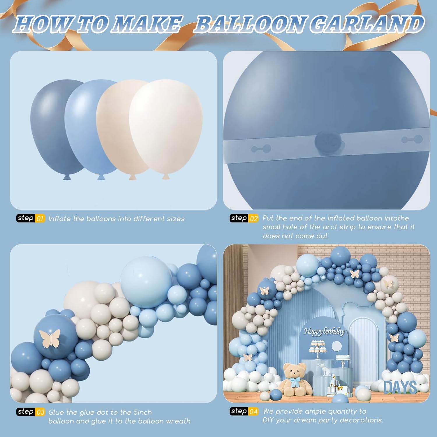Stoffige Blauwe Zandwitte Late - Wedding Supply Kit recensie en prijs