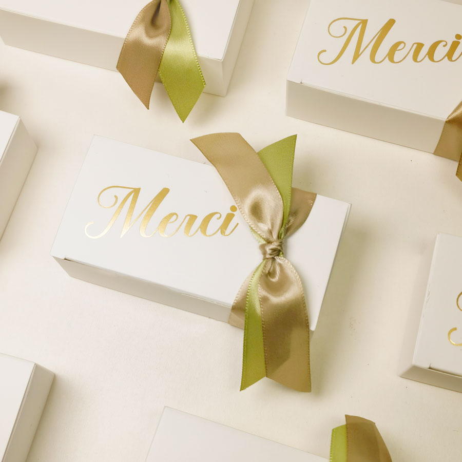 Kleine Geschenkdozen Merci Par - Wedding Supply Business recensie en prijs
