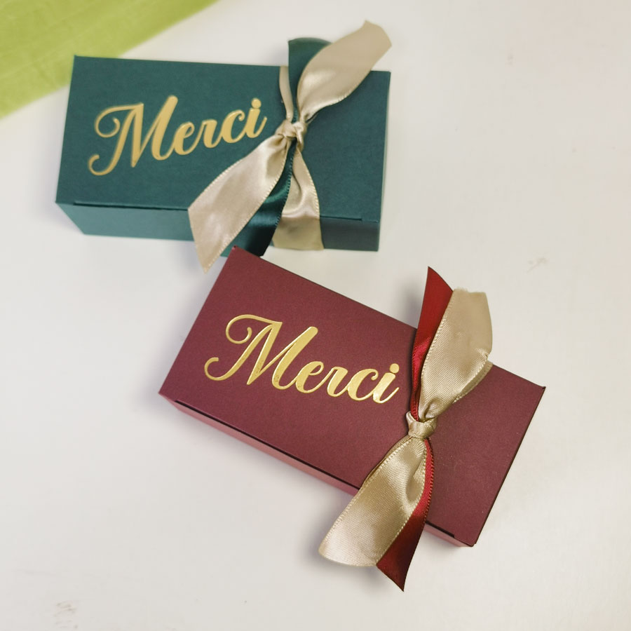 Kleine Geschenkdozen Merci Par - Wedding Supply Business recensie en prijs