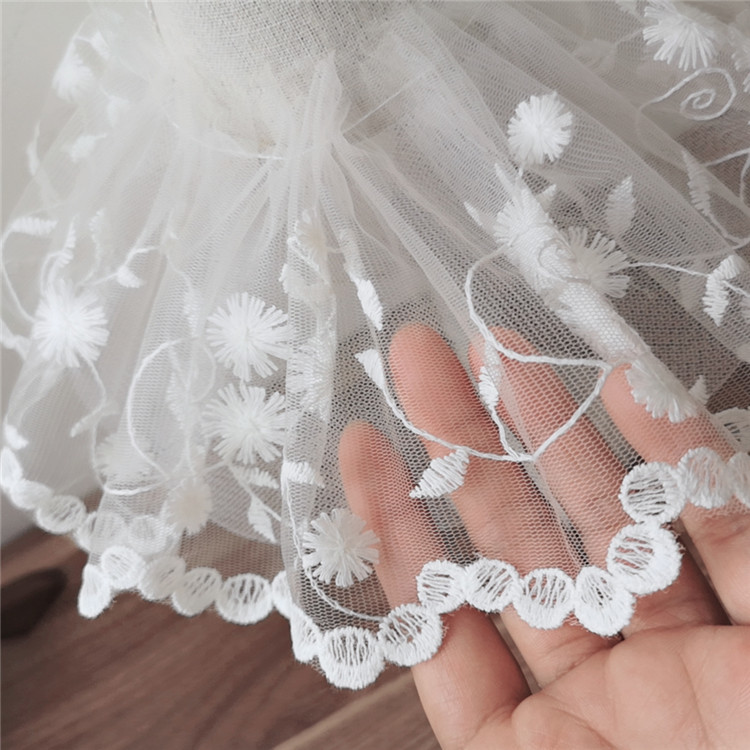 12Cm Breed Wit Tulle Mesh 3d B - Wedding Water Supply recensie en prijs